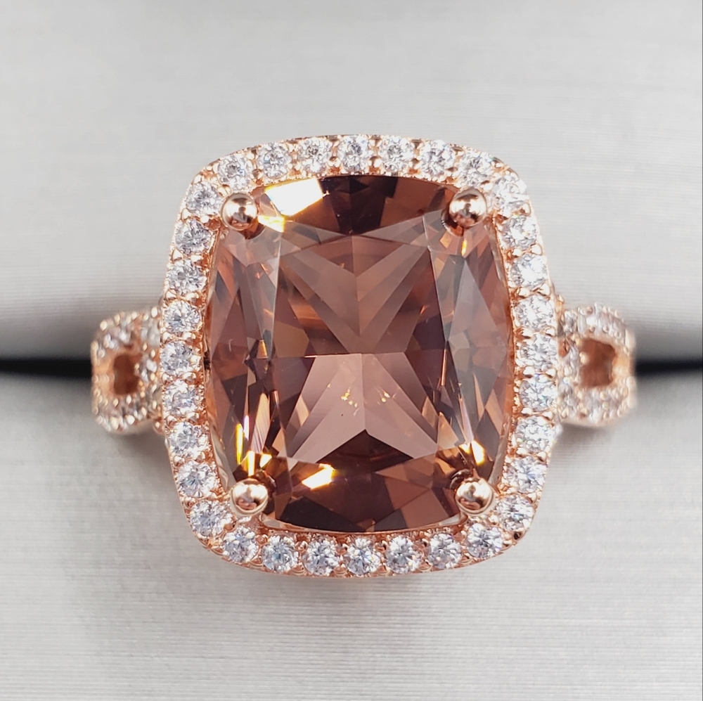 Brown Morganite Ring
